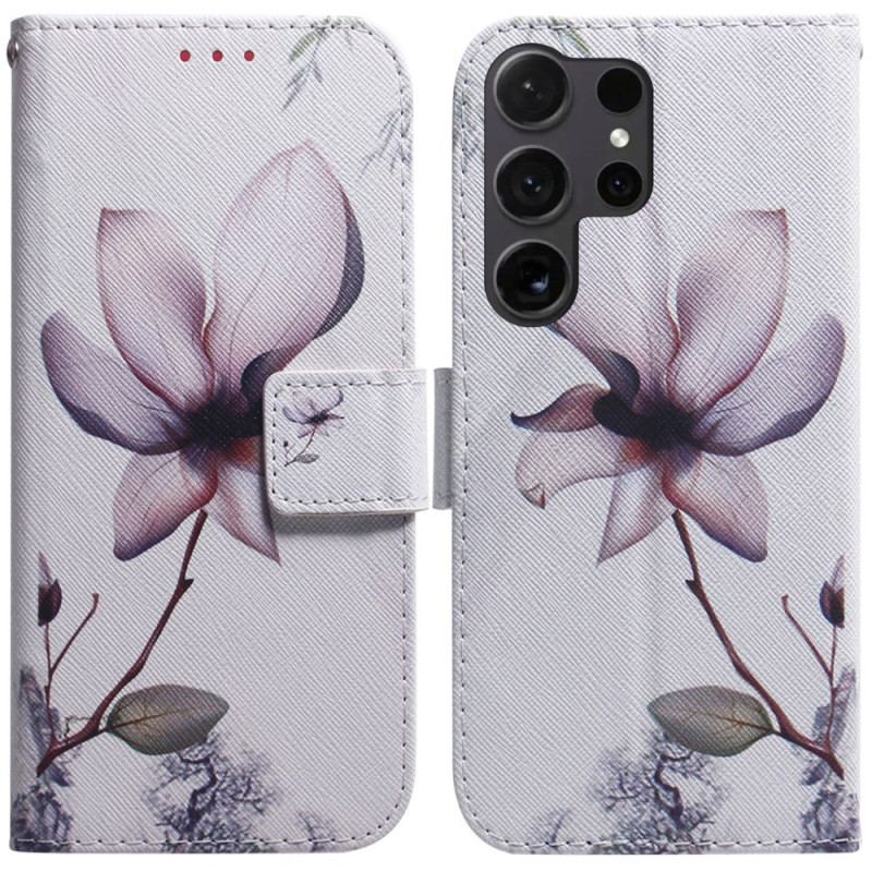 Housse Samsung Galaxy S24 Ultra 5G Fleur Rose