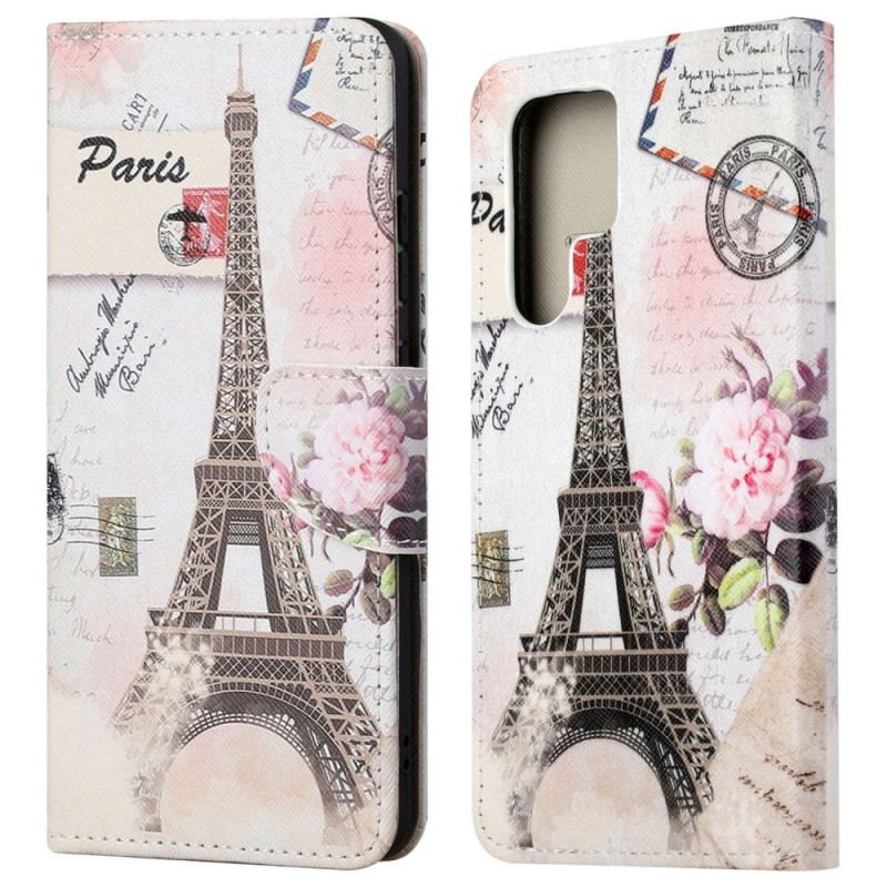 Housse Samsung Galaxy S24 Ultra 5G Tour Eiffel Vintage