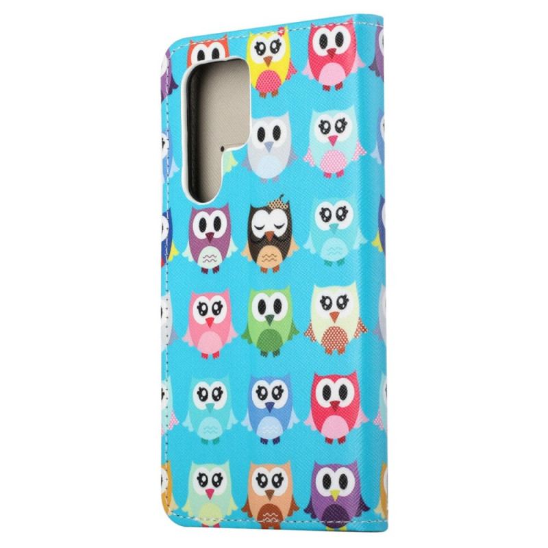 Housse Samsung Galaxy S24 Ultra 5G Tribu de Hiboux