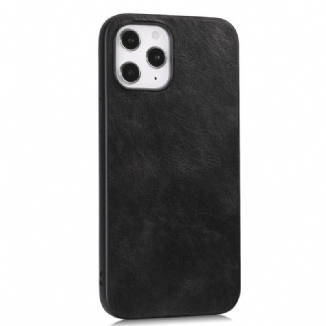 Coque iPhone 12 Pro Max Effet Cuir Élégance