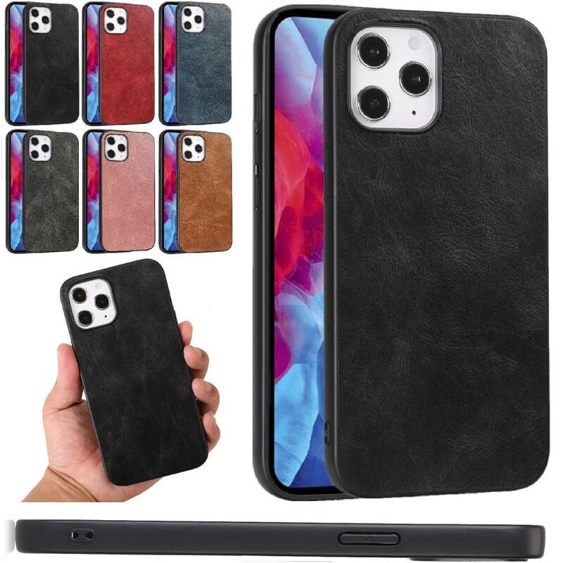 Coque iPhone 12 Pro Max Effet Cuir Élégance