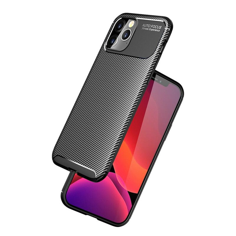 Coque iPhone 12 Pro Max Flexible Texture Fibre Carbone