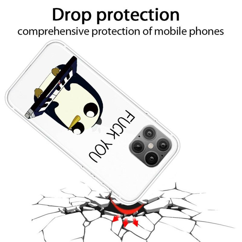 Coque iPhone 12 Pro Max Pingouin Fuck You