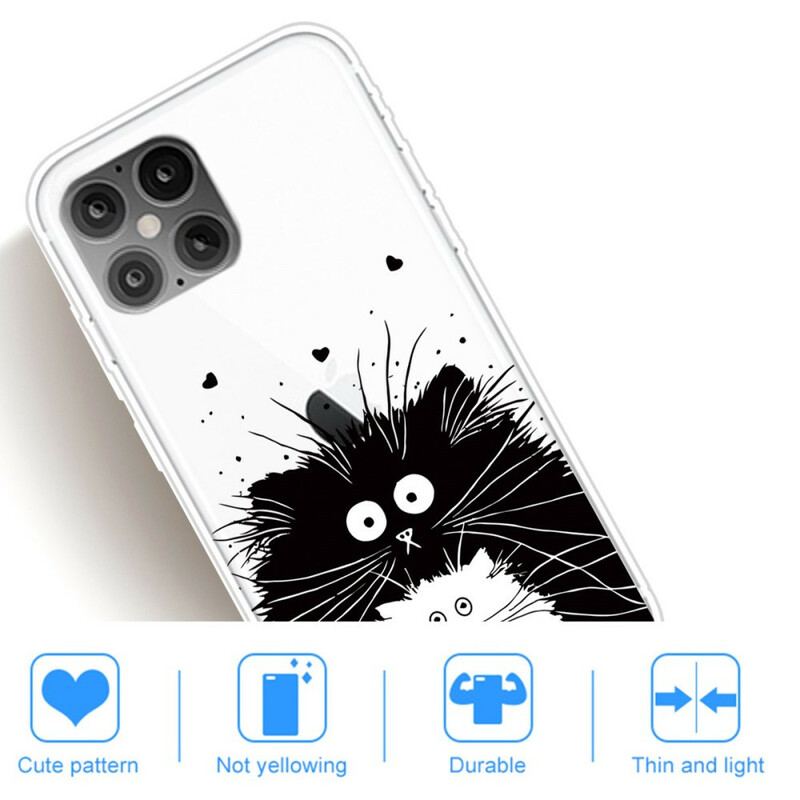 Coque iPhone 12 Pro Max Regarde les Chats