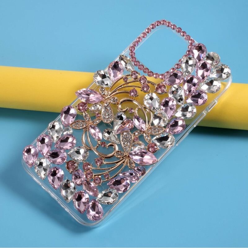 Coque iPhone 12 Pro Max Silicone et Strass