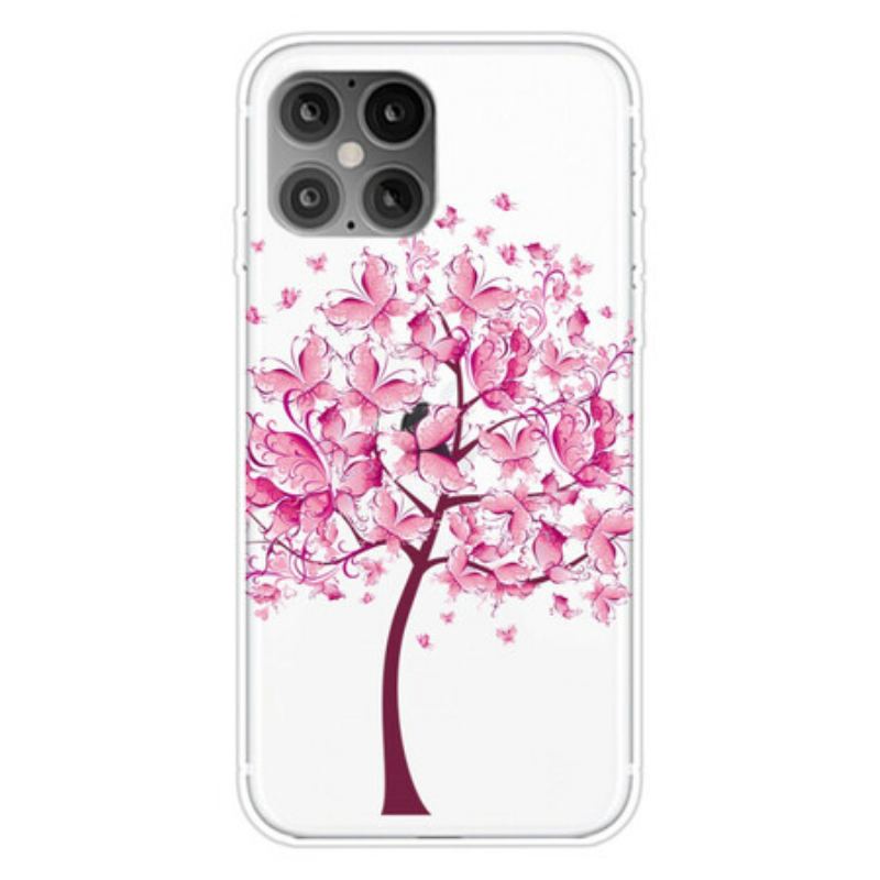 Coque iPhone 12 Pro Max Top Arbre Rose