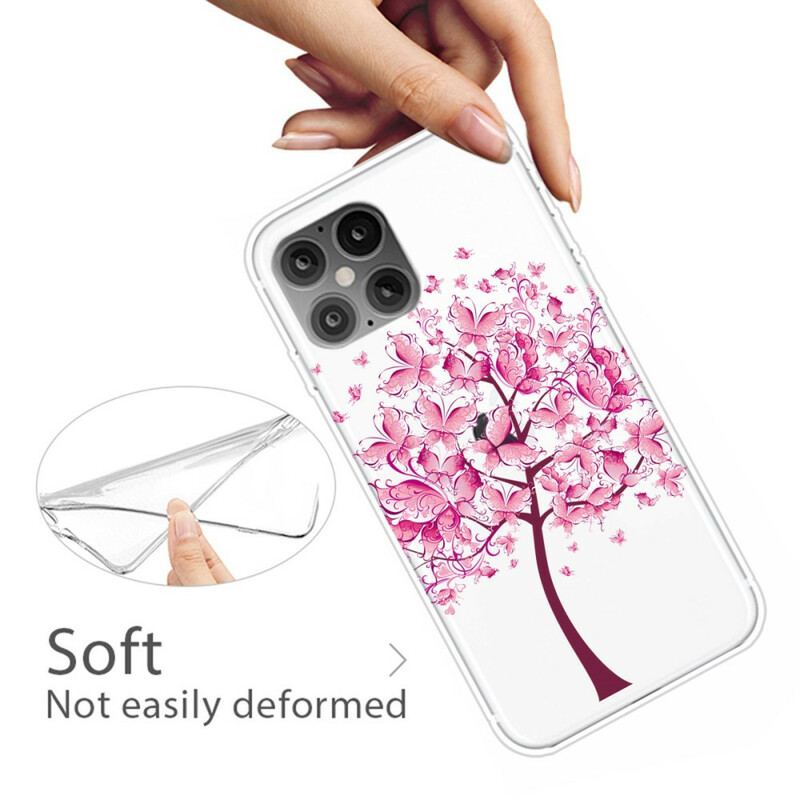 Coque iPhone 12 Pro Max Top Arbre Rose