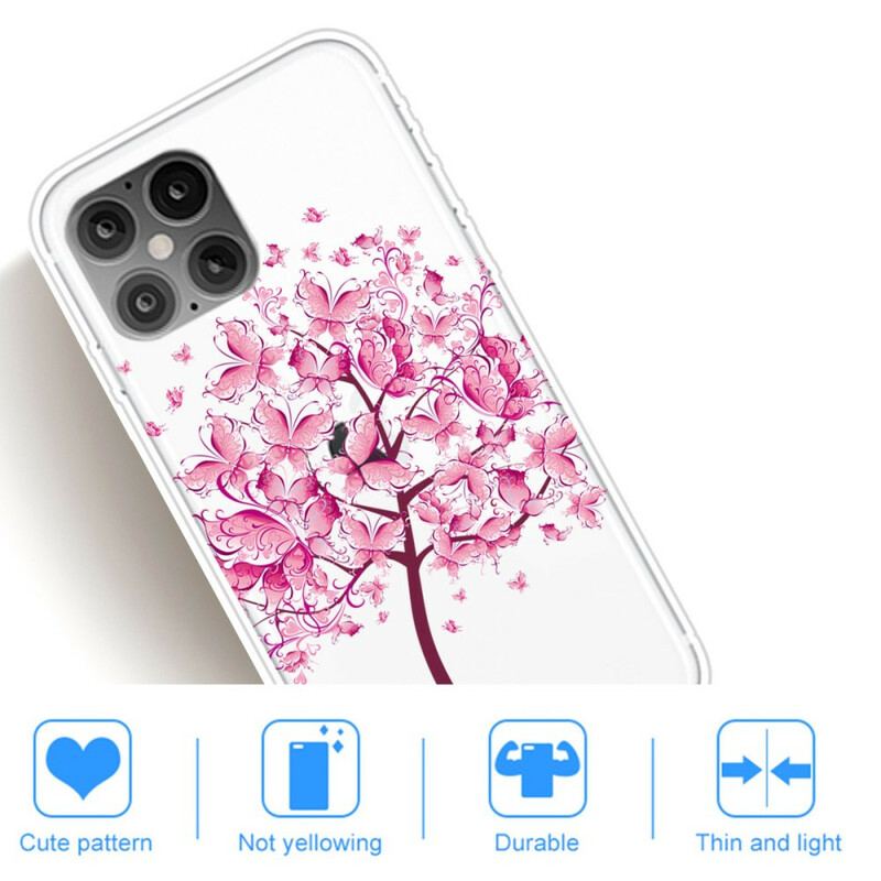 Coque iPhone 12 Pro Max Top Arbre Rose