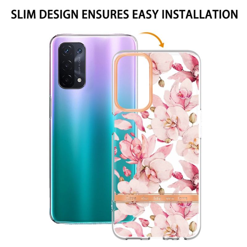 Coque Oppo A54 5G / A74 5G Transparente Florale