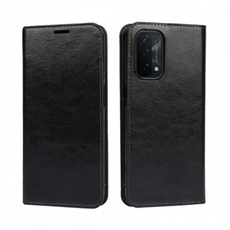 Flip Cover Oppo A54 5G / A74 5G Cuir Véritable