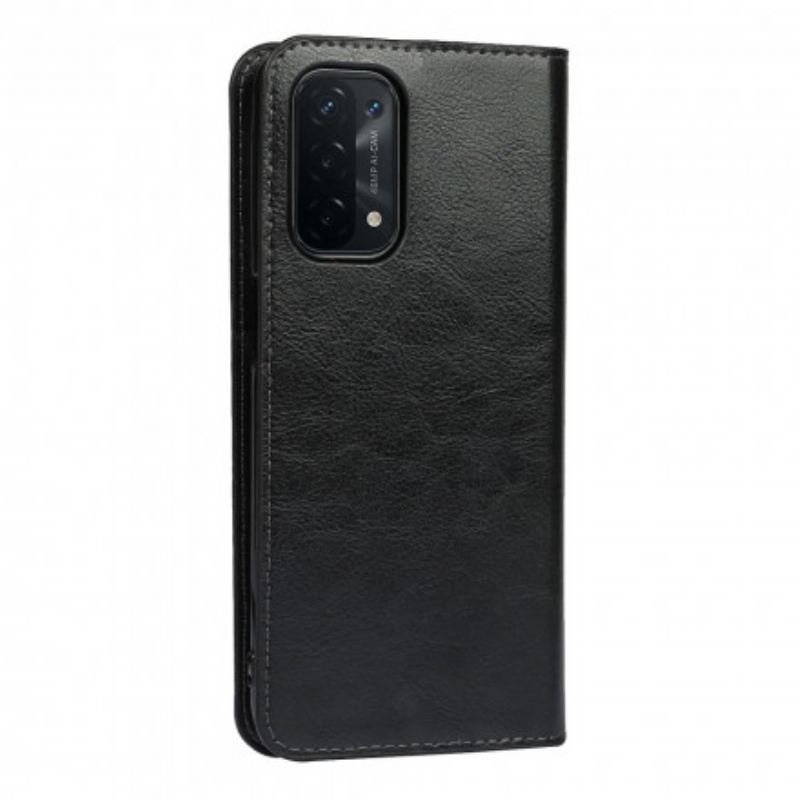 Flip Cover Oppo A54 5G / A74 5G Cuir Véritable