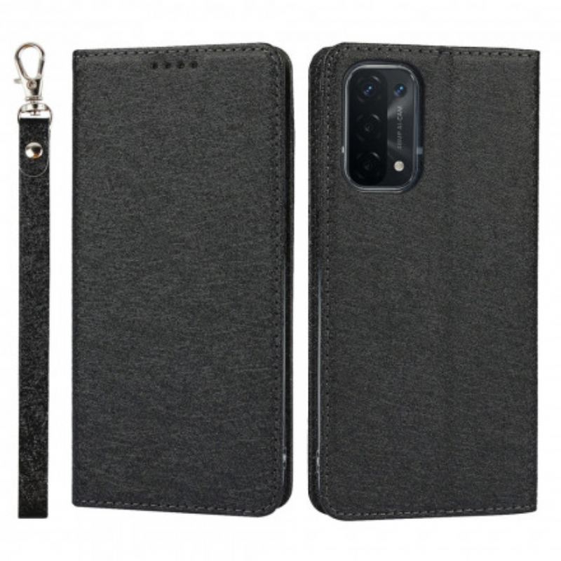 Flip Cover Oppo A54 5G / A74 5G Style Cuir Douceur avec Lanière