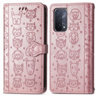 Housse Oppo A54 5G / A74 5G Animaux Animés