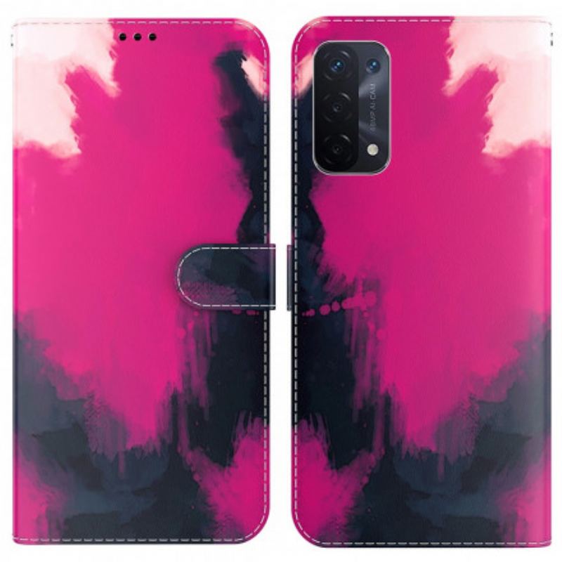 Housse Oppo A54 5G / A74 5G Aquarelle