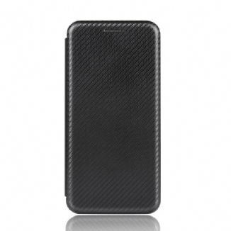 Flip Cover Huawei Y5p Fibre Carbone
