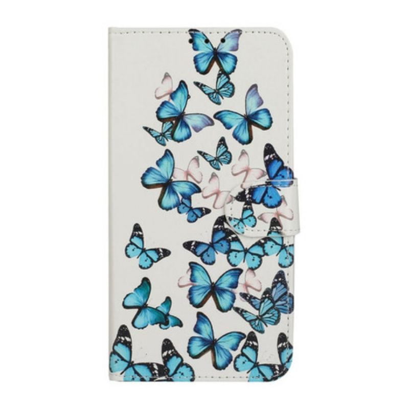 Flip Cover Huawei Y5p Myriade de Papillons