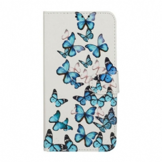 Flip Cover Huawei Y5p Myriade de Papillons