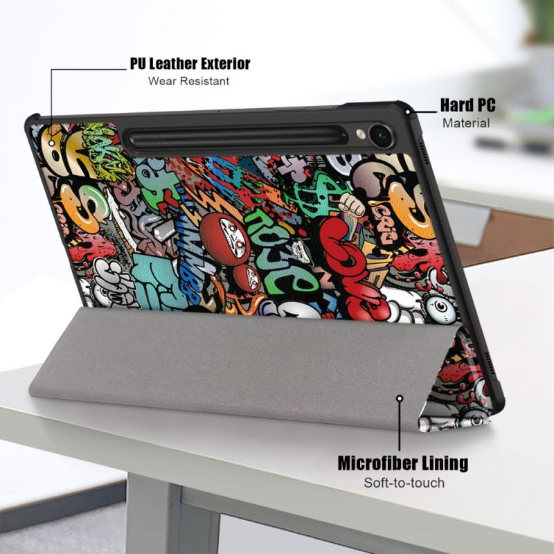 Smart Case Samsung Galaxy Tab S9 FE Graffiti