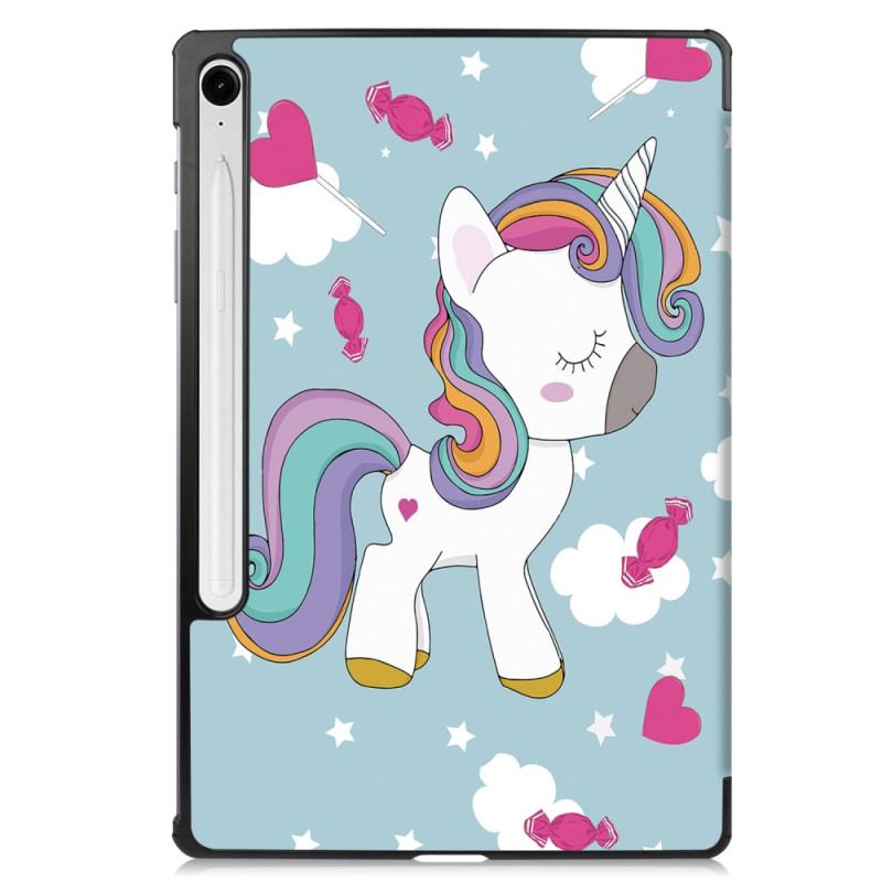 Smart Case Samsung Galaxy Tab S9 FE Petite Licorne