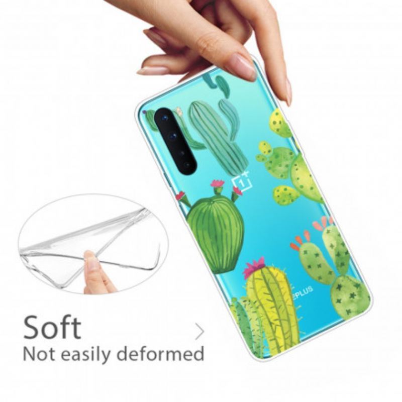 Coque OnePlus Nord Cactus Aquarelle