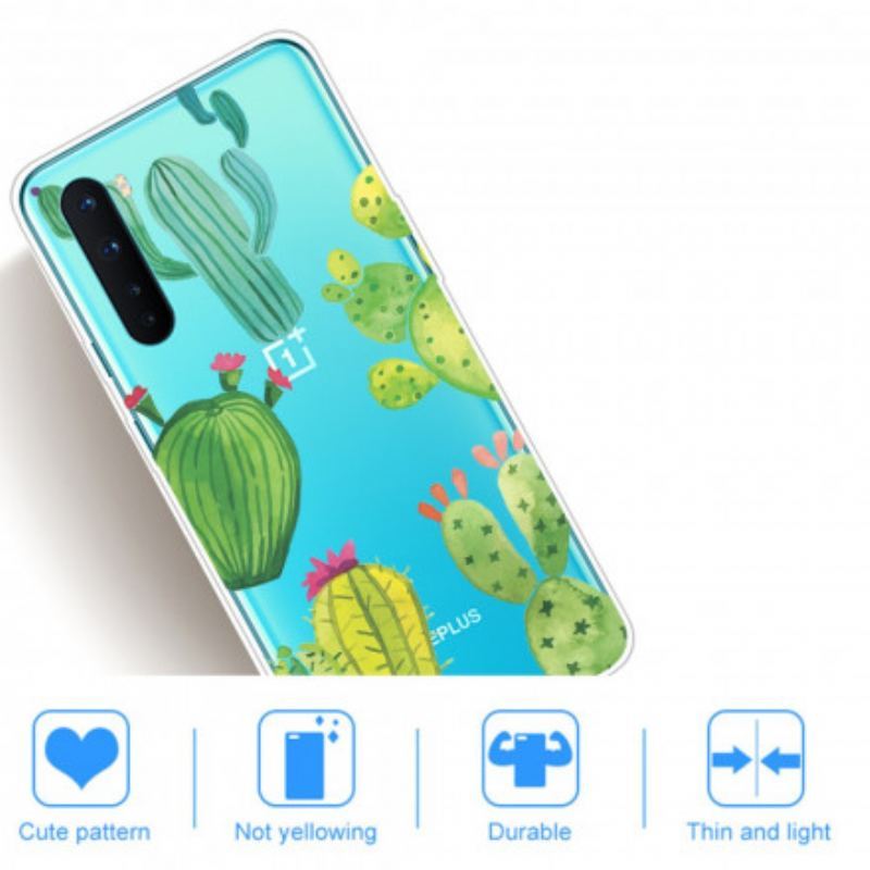 Coque OnePlus Nord Cactus Aquarelle