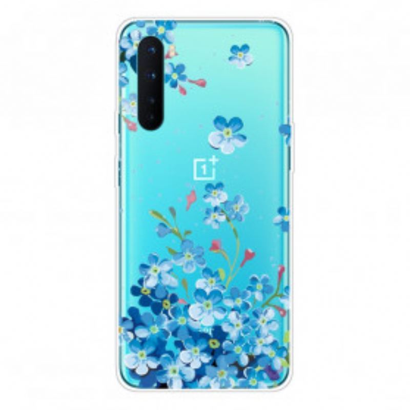 Coque OnePlus Nord Fleurs Bleues