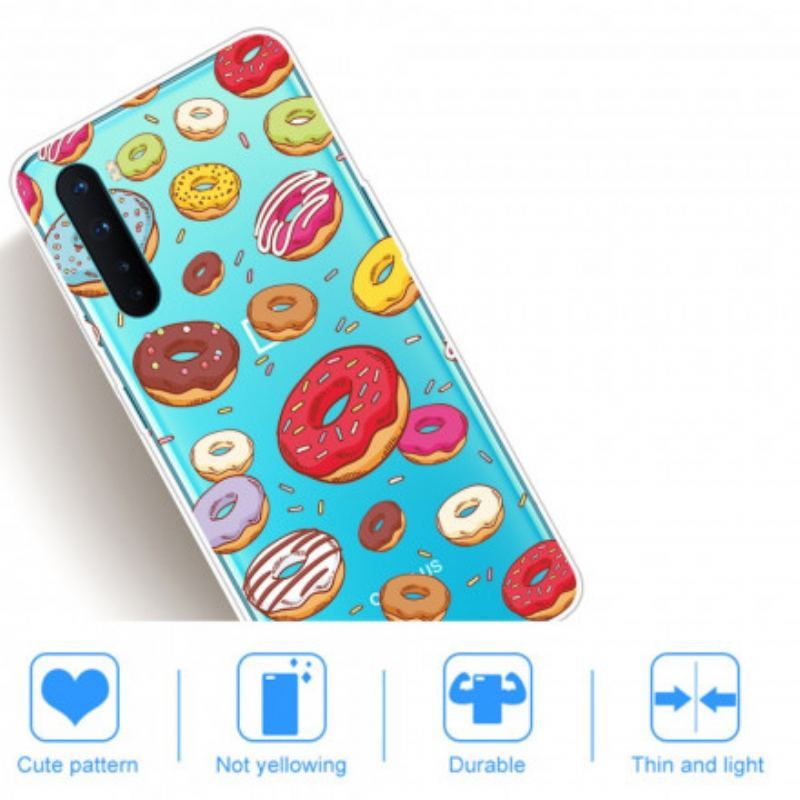 Coque OnePlus Nord love Donuts