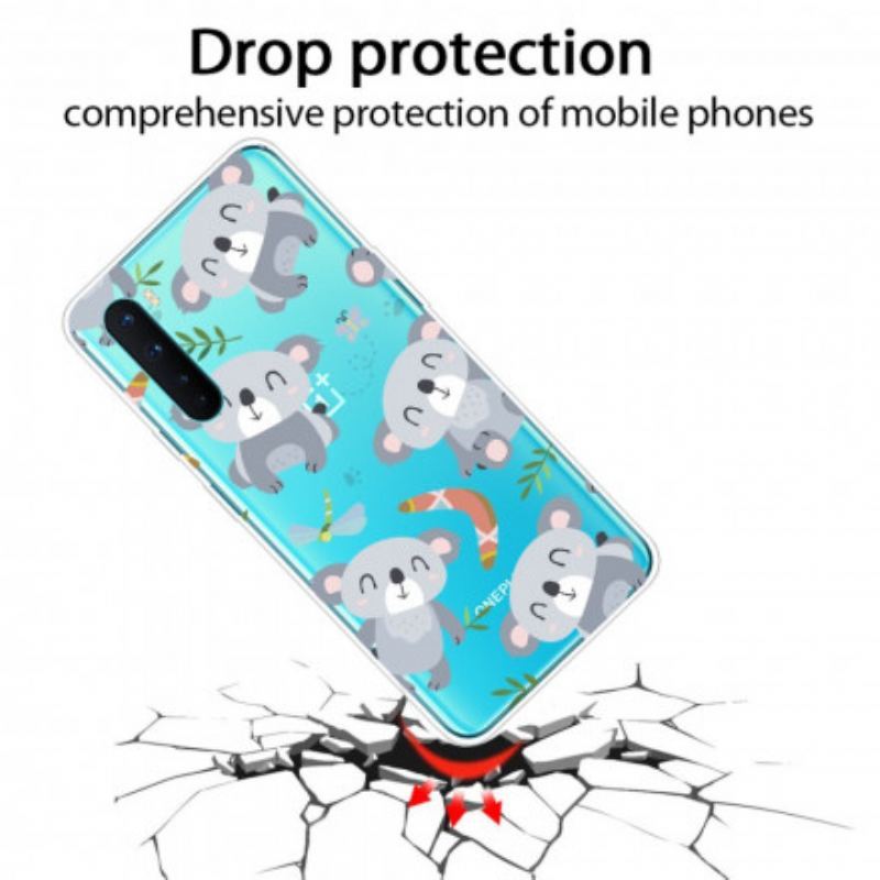 Coque OnePlus Nord Mignons Koalas Gris