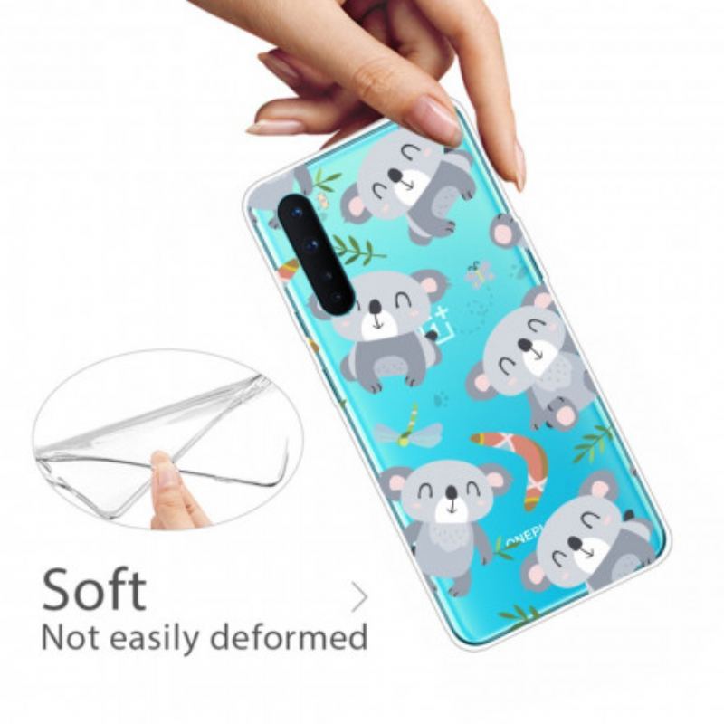 Coque OnePlus Nord Mignons Koalas Gris