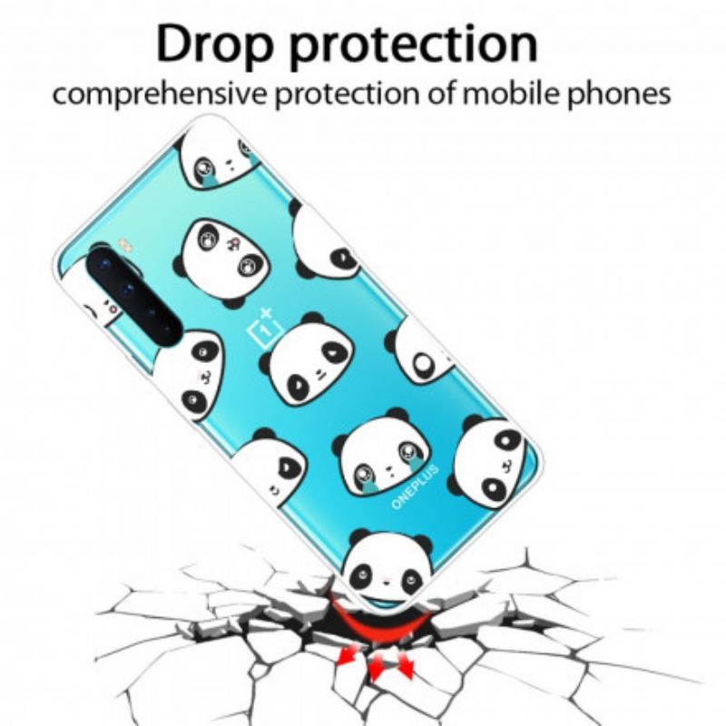 Coque OnePlus Nord Pandas Sentimentaux