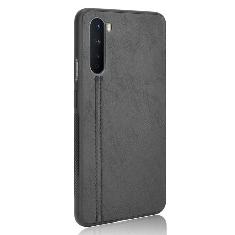 Coque OnePlus Nord Style Cuir Coutures