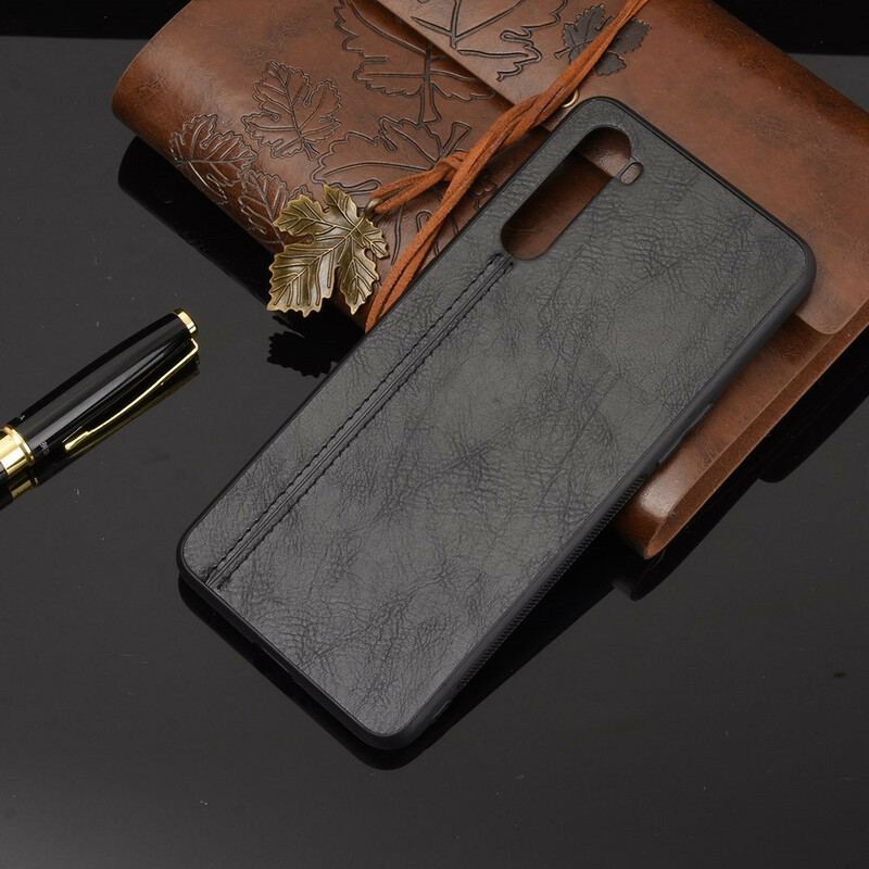 Coque OnePlus Nord Style Cuir Coutures