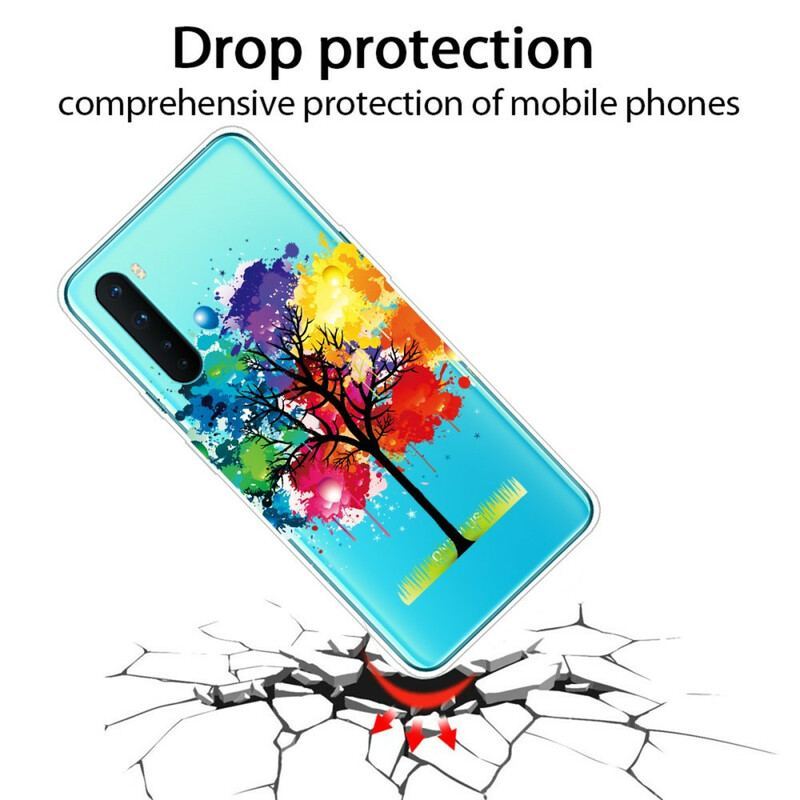 Coque OnePlus Nord Transparente Arbre Aquarelle