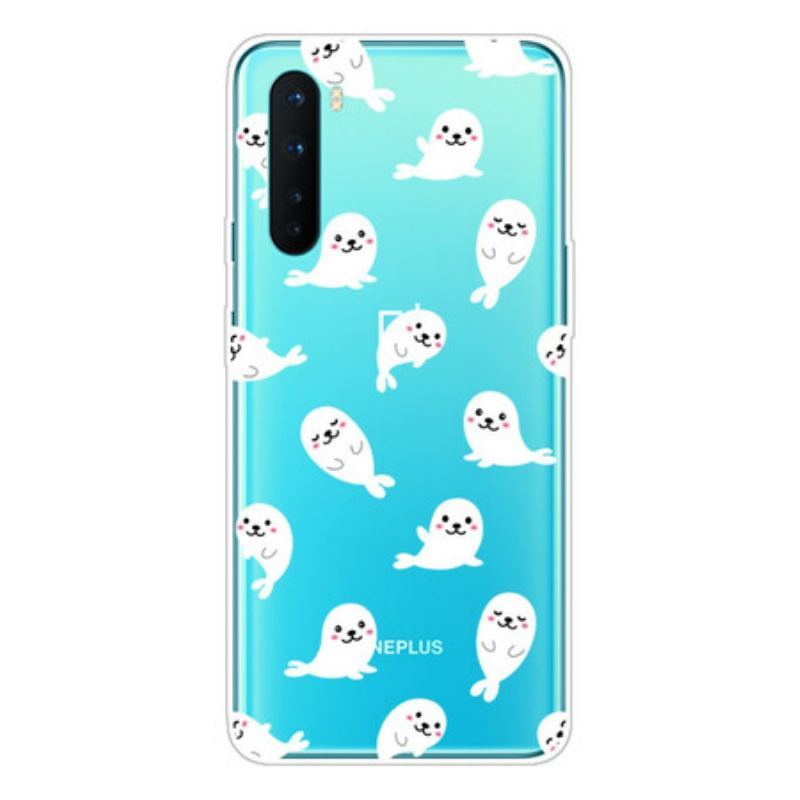 Coque OnePlus Nord Transparente Otaries Fun