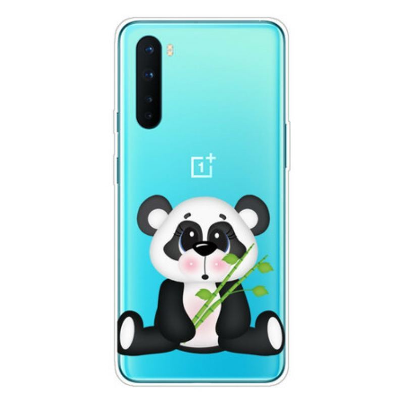 Coque OnePlus Nord Transparente Panda Triste