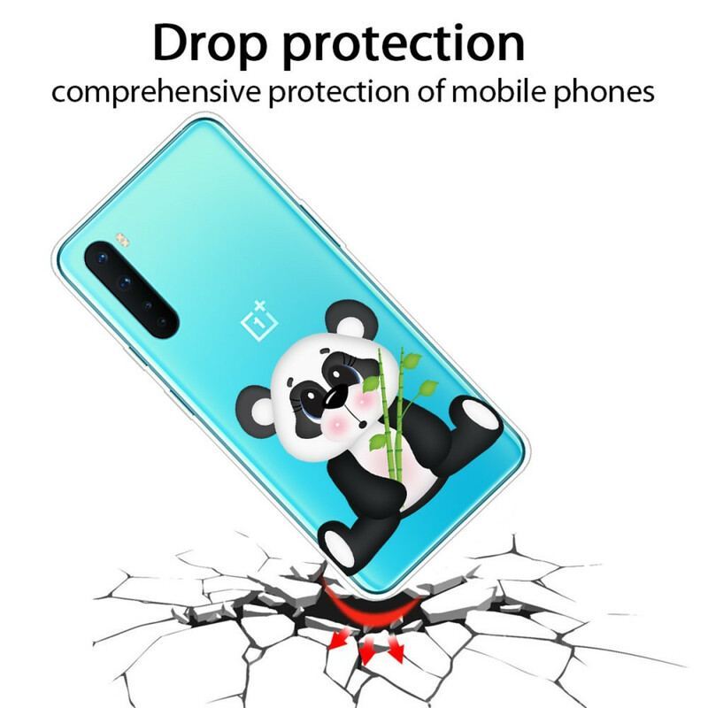 Coque OnePlus Nord Transparente Panda Triste