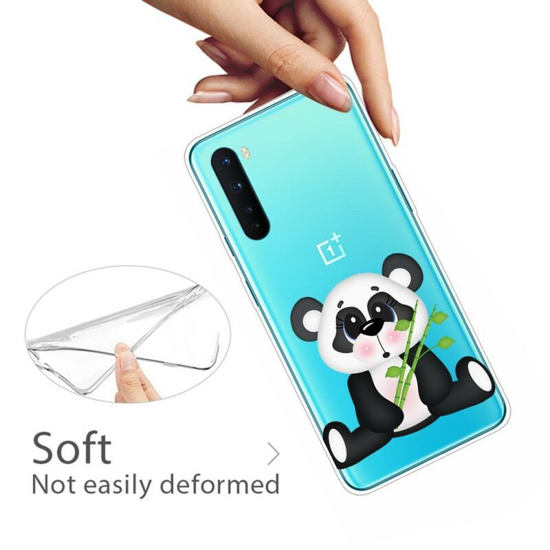 Coque OnePlus Nord Transparente Panda Triste