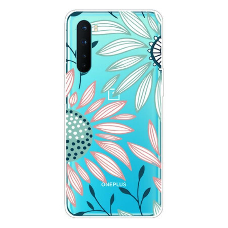 Coque OnePlus Nord Transparente Une Fleur