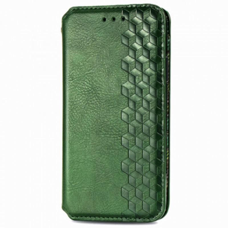 Flip Cover OnePlus Nord Effet Cuir Texture Diamant