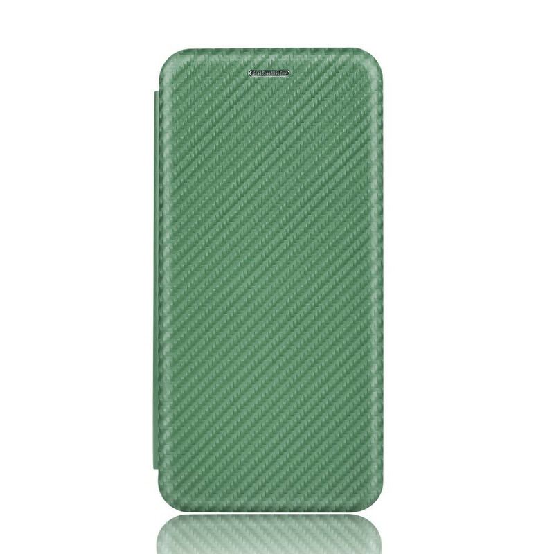 Flip Cover OnePlus Nord Silicone Carbone Coloré