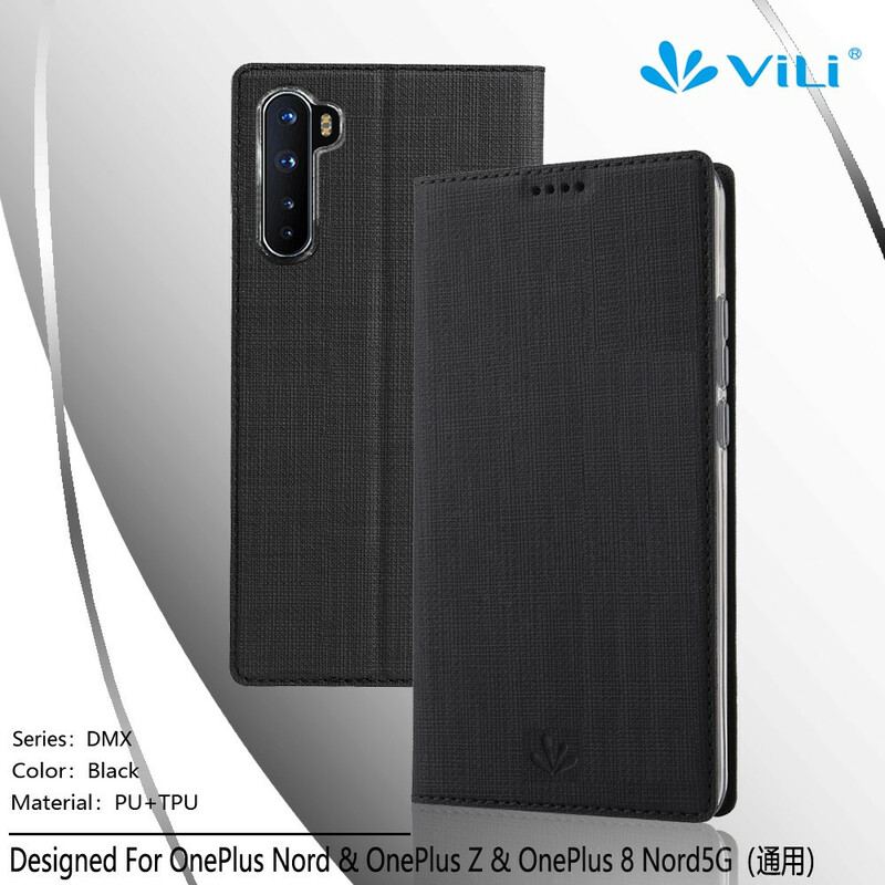 Flip Cover OnePlus Nord Texturée VILI DMX