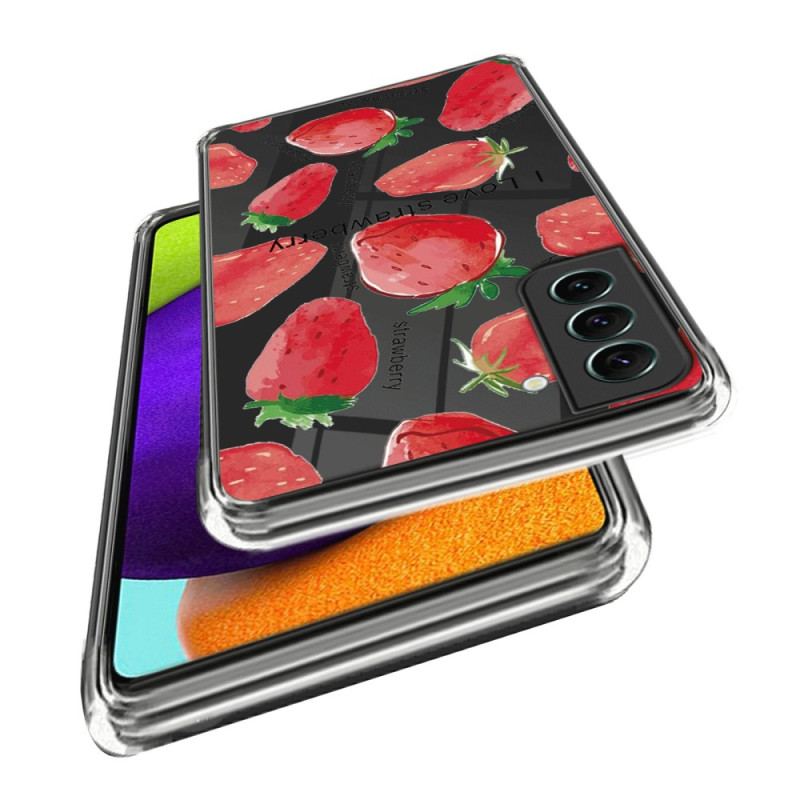 Coque à motif pour Samsung Galaxy S24 Plus Fraises