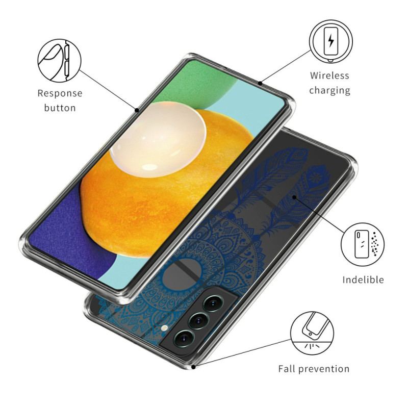 Coque Samsung Galaxy S24 Plus 5G Attrape-Rêves Bleu