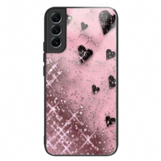 Coque Samsung Galaxy S24 Plus 5G Verre Trempé Amour Rose