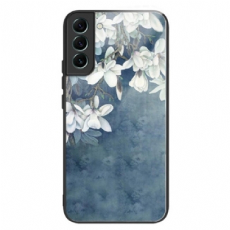 Coque Samsung Galaxy S24 Plus 5G Verre Trempé Magnolias