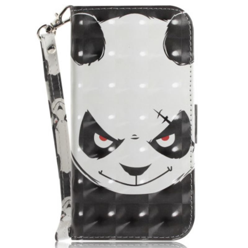 Housse Samsung Galaxy S24 Plus 5G Angry Panda à Lanière