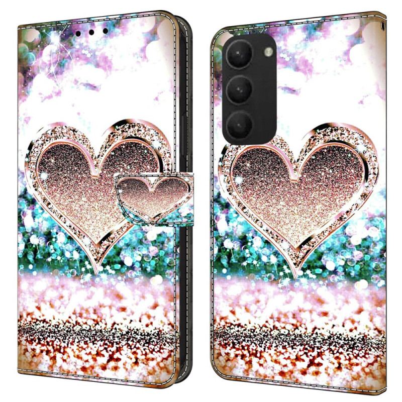 Housse Samsung Galaxy S24 Plus 5G Coeur de Diamant Rose