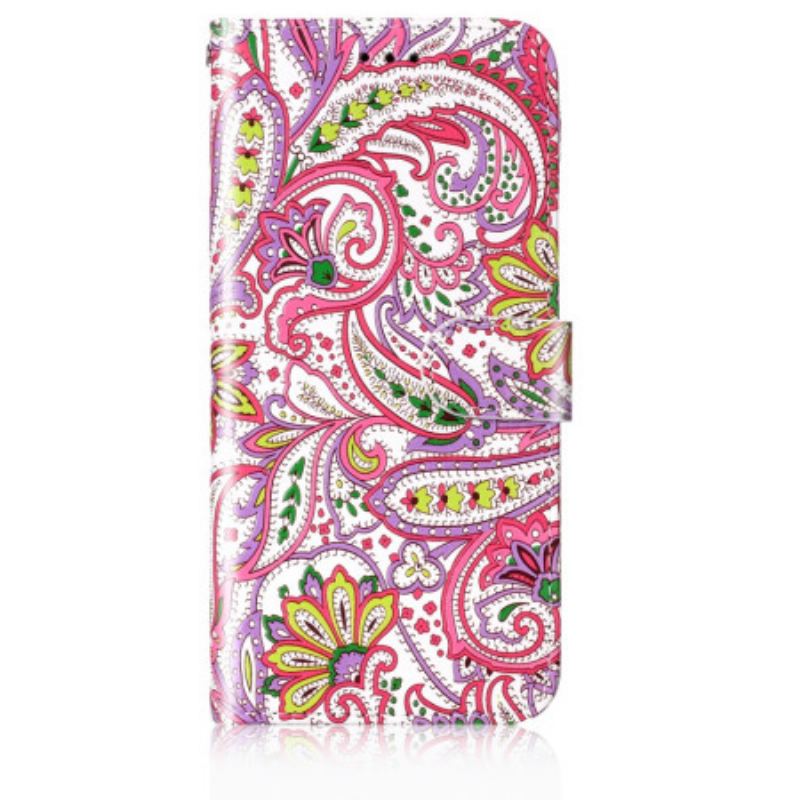 Housse Samsung Galaxy S24 Plus 5G Design Floral à Lanière