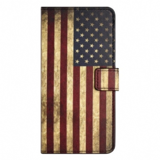 Housse Samsung Galaxy S24 Plus 5G Drapeau Américain Vintage