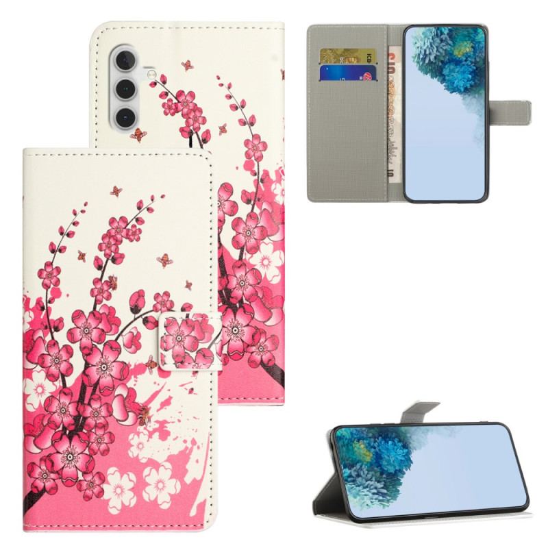 Housse Samsung Galaxy S24 Plus 5G Fleurs Tropicales